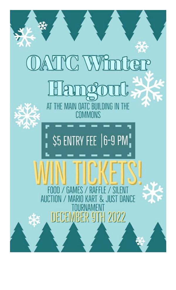 Join the Winter Hangout Dec. 9 from 6 to 9 PM
